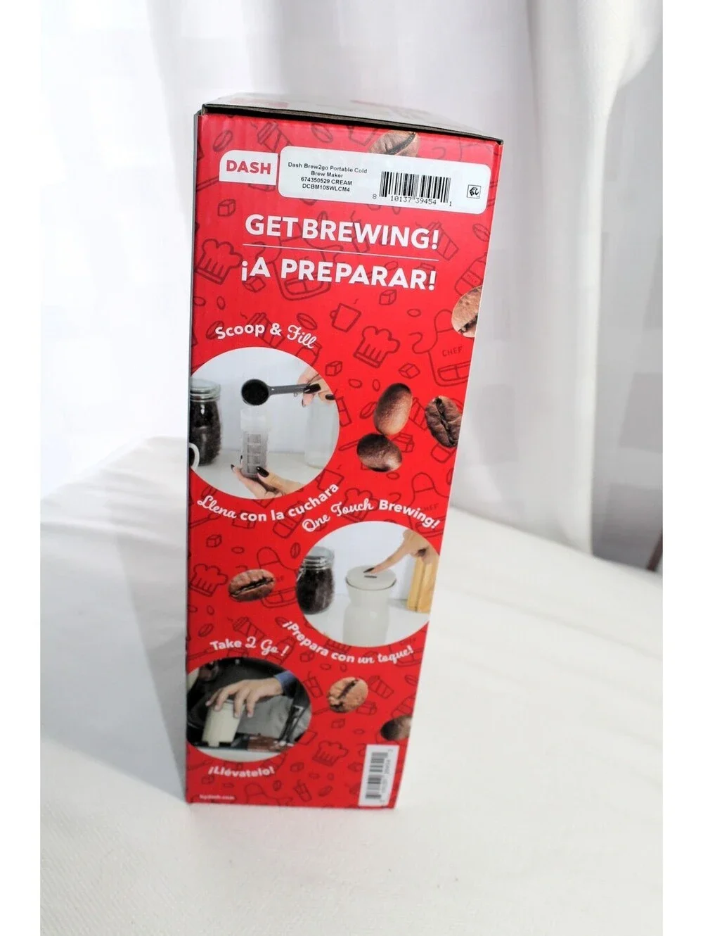 Dash Brew2Go Portable Cold Brew System 1.5 Cup Rechargeable NIB